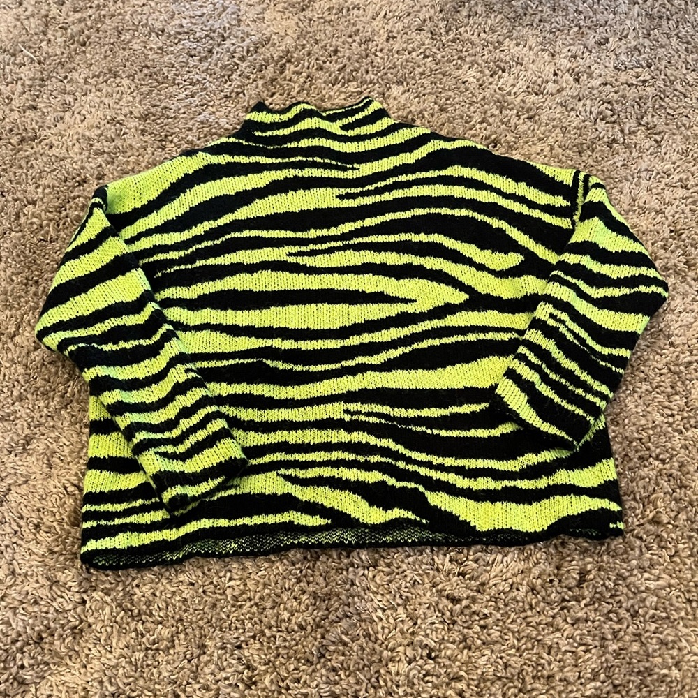 asos neon green sweater